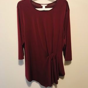 Asymmetric figure flattering blouse